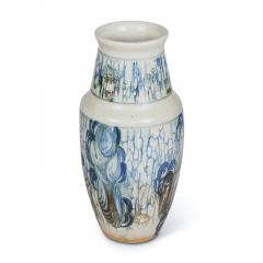 Olsen Cathinka Art Deco Vase with Ebullient Ornament by Cathinka Olsen - 2390278