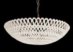 Oly Studio Oly Studio Pipa Modern Frost White Ribbon Bowl Chandelier 3 in Stock - 3091526