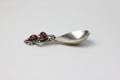 Omar Ramsden Silver and Carnelian Caddy Spoon by Omar Ramsden 1928 England - 3421218