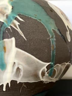 Onda Yaki Large Japanese Contemporary Ceramic Jar from Onda Yaki Kiln - 2392047