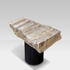 One Of a Kind Raw Onyx Side Table - 3921942