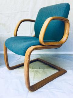 One Pair of 1980s Bent Wood Laminate Armchairs - 675430
