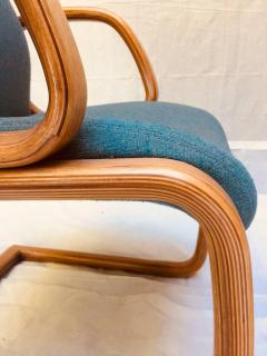 One Pair of 1980s Bent Wood Laminate Armchairs - 675432