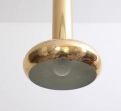 One of Five Danish Modern Brass Pendant Lamps with Authentic Patina - 550357
