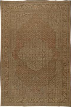 One of a Kind Antique Persian Tabriz Handmade Wool Rug - 2445546