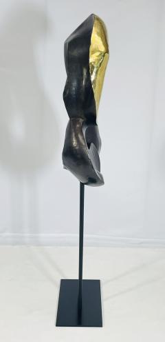 One of a Kind Figurative Floor Sculpture in Solid Brass USA 21st Century - 4128606