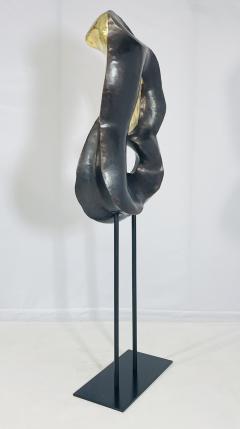One of a Kind Figurative Floor Sculpture in Solid Brass USA 21st Century - 4128609