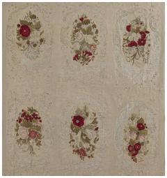 One of a kind Antique Floral Needlework Carpet - 2455012