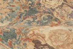 One of a kind Antique Persian Tabriz Botanic Handmade Wool Carpet - 2443585