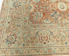 One of a kind Antique Persian Tabriz Botanic Rug - 2461705