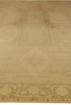 One of a kind Antique Turkish Brown Abstract Botanic Rug - 2464629