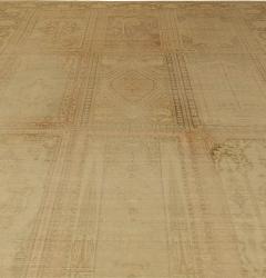 One of a kind Antique Turkish Brown Abstract Botanic Rug - 2464631
