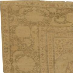 One of a kind Antique Turkish Brown Abstract Botanic Rug - 2464632