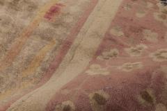 One of a kind Chinese Art Deco Botanic Handmade Wool Rug - 2452685
