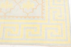 One of a kind Extra Large Golden Yellow Indian Dhurrie Carpet - 2441413