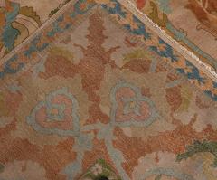 One of a kind Indian Bold Botanic Handmade Wool Rug - 2461307