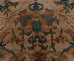 One of a kind Indian Bold Botanic Handmade Wool Rug - 2461314