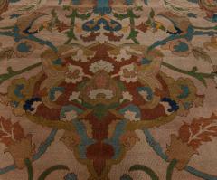 One of a kind Indian Bold Botanic Handmade Wool Rug - 2461316