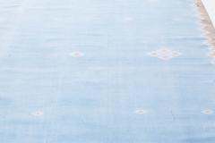 One of a kind Indian Dhurrie Rug in Shades of Beige Blue and Brown - 2441615