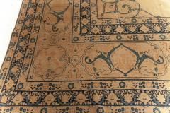 One of a kind Large Antique Persian Tabriz Beige Handmade Wool Carpet - 2461949