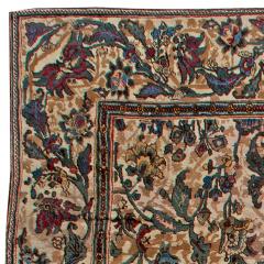 One of a kind Oversized Antique Indian Bold Botanic Handmade Wool Carpet - 2461507