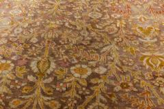 One of a kind Oversized Antique Turkish Sivas Brown Handmade Wool Rug - 2456664