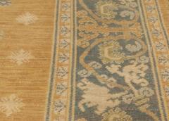 One of a kind Oversized Vintage Spanish Yellow Handmade Wool Carpet - 2440073