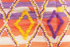 One of a kind Vintage Tribal Handmade Moroccan Rug - 4122572