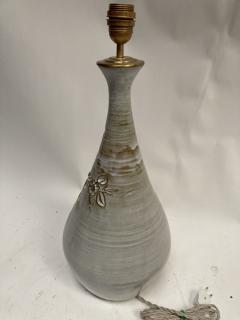 One of a kind studio pottery ceramic lamp by Vallauris - 3312104