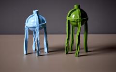 Onka Allmayer Beck Ceramic Vessel No 291a by Onka Allmayer Beck in Baby Blue Austria 2023 - 3297879