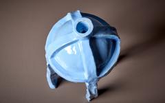 Onka Allmayer Beck Ceramic Vessel No 291a by Onka Allmayer Beck in Baby Blue Austria 2023 - 3297884