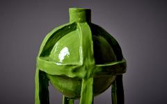 Onka Allmayer Beck Ceramic Vessel No 291b by Onka Allmayer Beck in Green Austria 2023 - 3297851