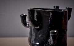 Onka Allmayer Beck Ceramic Vessel No 296 by Onka Allmayer Beck in Black Austria 2023 - 3295763