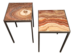 Onyx and Marble Industries Gueridon Onyx side tables - 2851854