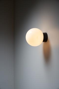 Opaline Glass and Bakelite Sphere Wall or Ceiling Light 1970s - 4499073