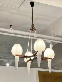 Opaline Suspended Four Glass Pendant - 3676632