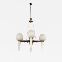 Opaline Suspended Four Glass Pendant - 3679560