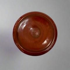 Opaque Pompeiian red glass vase Italian 1960s - 4447583