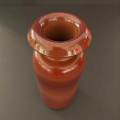 Opaque Pompeiian red glass vase Italian 1960s - 4447590