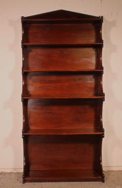Open Bookcase Called Waterfall In Mahogany From The 19th Century - 2627243