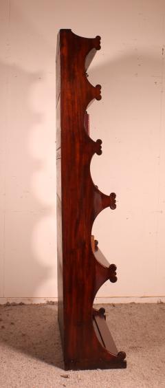 Open Bookcase Called Waterfall In Mahogany From The 19th Century - 2627252