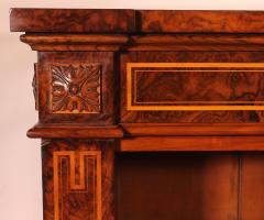 Open Bookcase In Burl Walnut Circa 1820 - 3886699