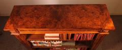 Open Bookcase In Burl Walnut Circa 1820 - 3886707