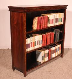 Open Bookcase In Mahogany And Marquetry From The 19th Century england - 3596681