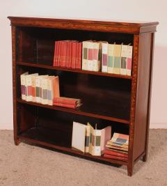 Open Bookcase In Mahogany And Marquetry From The 19th Century england - 3596686