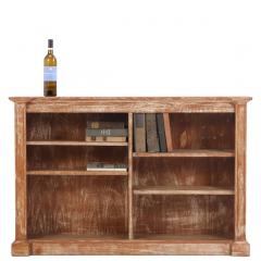 Open Cerused Oak Bookcase with Adjustable Shelves C 1945 - 4602480