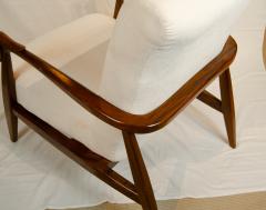 Open Frame Mahogany Lounge Chairs - 3664735