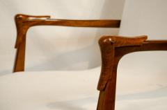 Open Frame Mahogany Lounge Chairs - 3664739