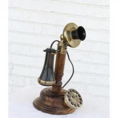 Opis 1921 cable wood desktop phone - 3651374