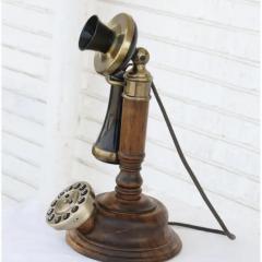 Opis 1921 cable wood desktop phone - 3651376
